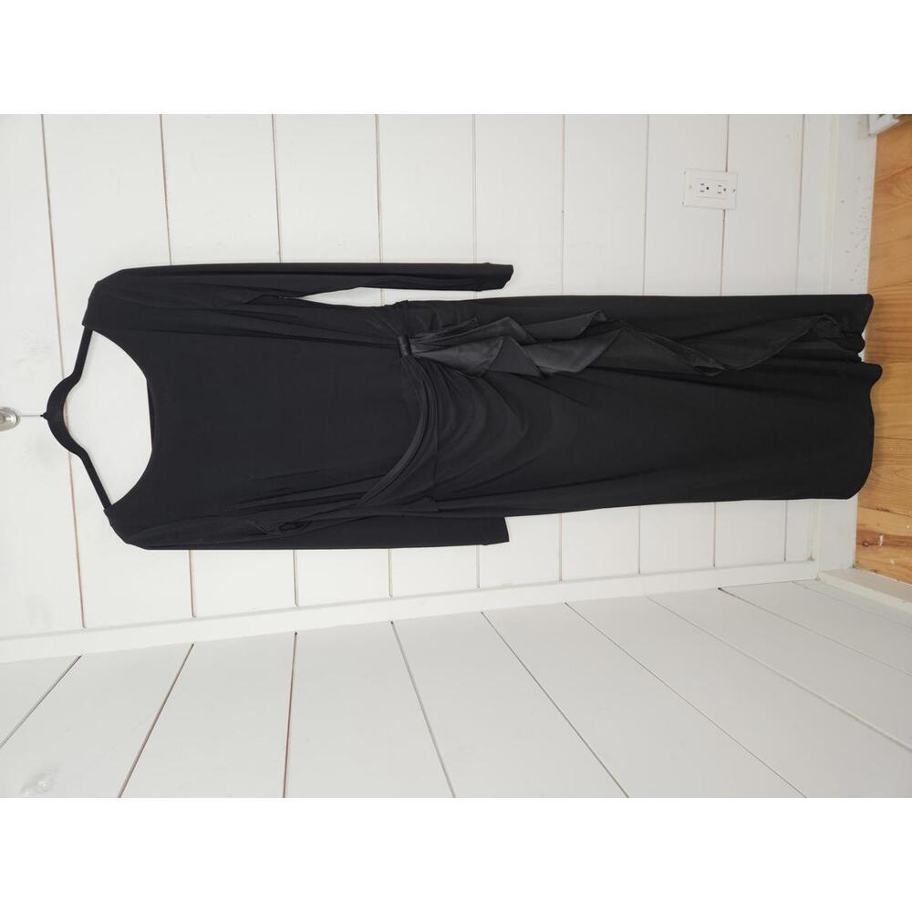 Lauren Ralph Lauren Evening Size 14 black long sleeve maxi dress
